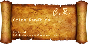 Czira Renáta névjegykártya