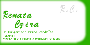 renata czira business card